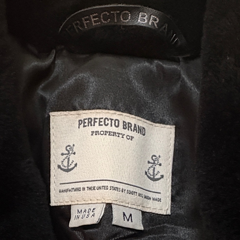 Men's Black Double-Breasted Coat - Picture 5 of 15